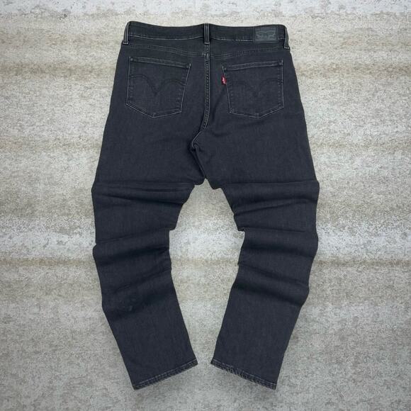 Levi's Denim - Vintage Y2K Levis Jeans 32x30 Mid Rise Skinny Jet Black Denim Subtle Logo